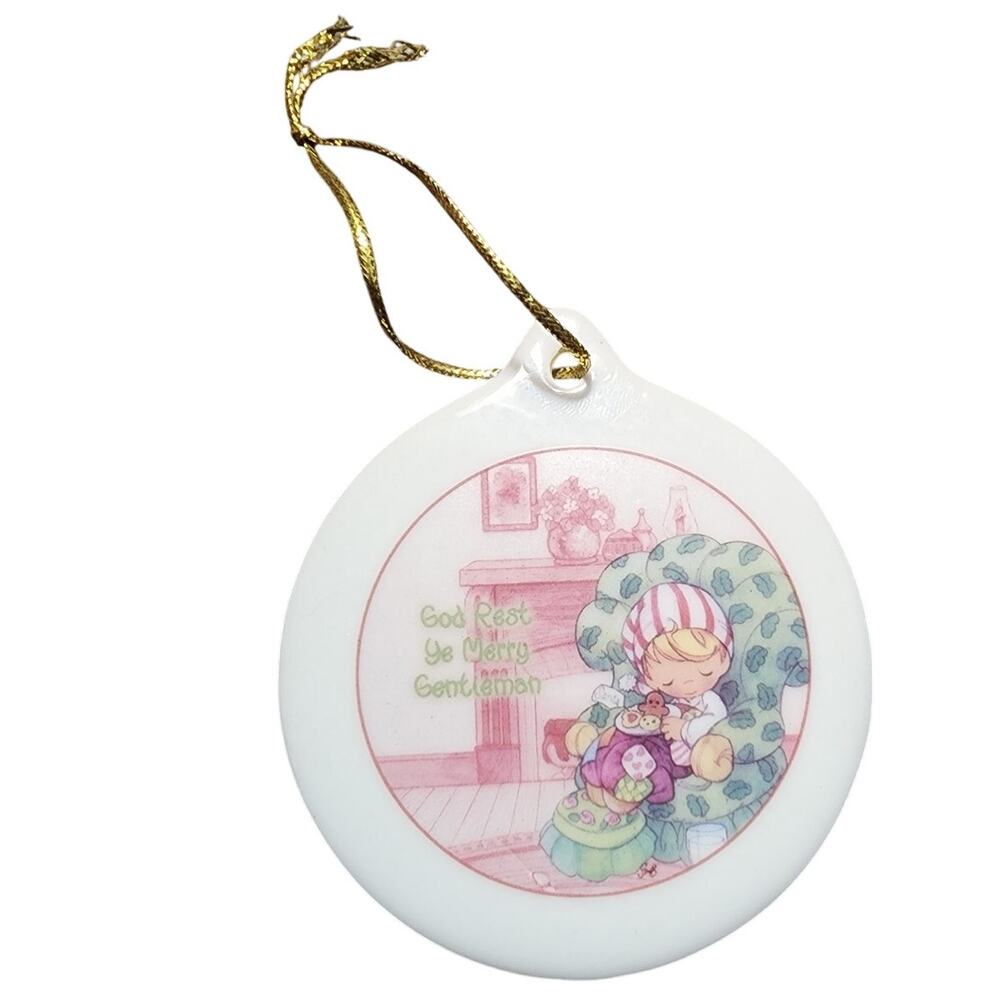 2001 Enseco Christmas Precious Moments God Rest Ye Merry Gentleman Ornament